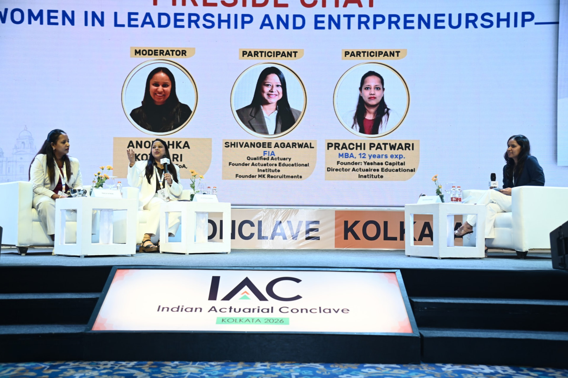 Fireside chat on women in leadership and entrepreneurship at IAC Kolkata 2026
