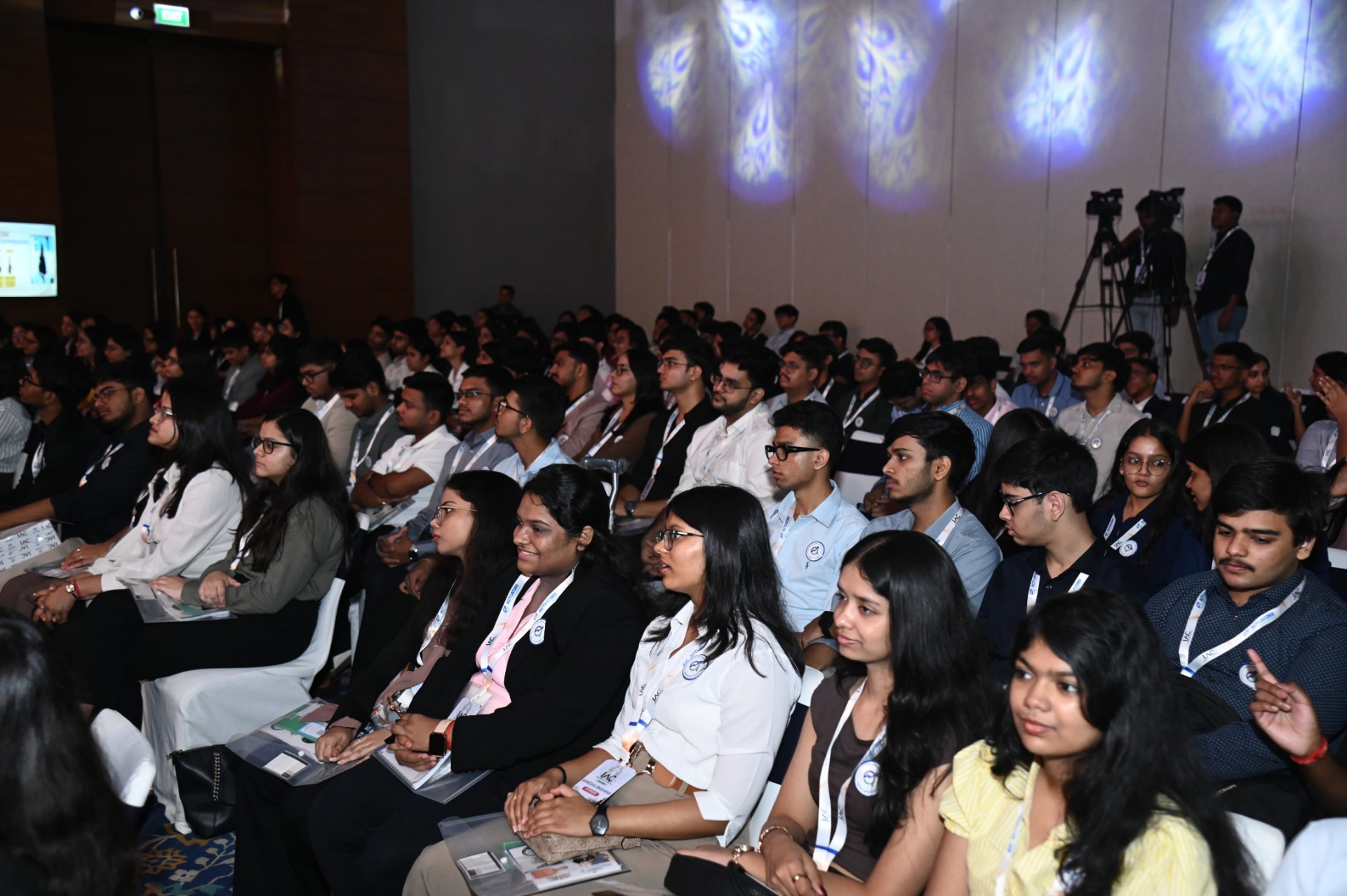Delegates seated in the hall during a session at IAC Kolkata 2026